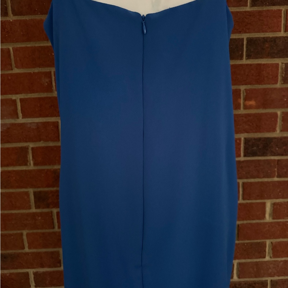 Ursula of Switzerland Sapphire Blue Layered Dress with Jacket - Picture 7 of 10